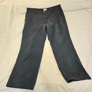 St. Johns Bay Easy Care Mens Classic Fit Pants Size 34x29 Black Flat Front
